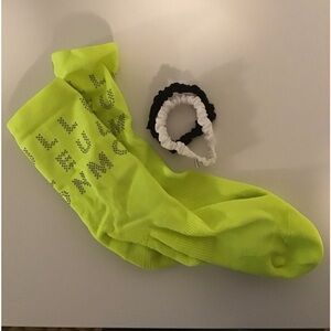 BUNDLE! - Lululemon Power Stride Crew Socks AND 2 Lululemon Skinny Scrunchies